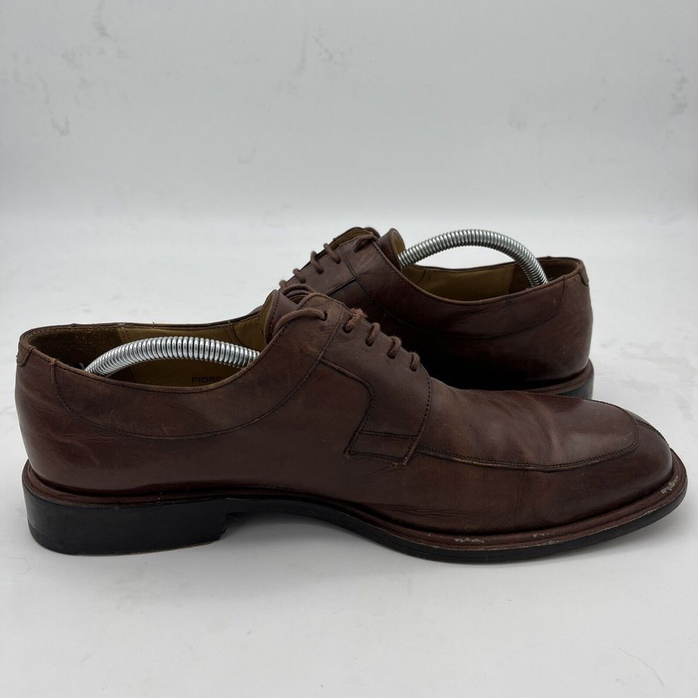Mezlan Fiore Brown Leather Lace-Up Split Toe Apron Oxford Shoes Men's US 11 M - Picture 2 of 16